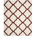 thumbnail image 1 of SAFAVIEH Dallas Logan Geometric Shag Area Rug, Ivory/Red, 10' x 14', 1 of 7