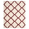 thumbnail image 1 of SAFAVIEH Dallas Logan Geometric Shag Area Rug, Ivory/Red, 3' x 5', 1 of 7