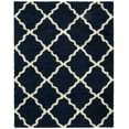 thumbnail image 1 of SAFAVIEH Dallas Logan Geometric Shag Area Rug, Navy/Ivory, 10' x 14', 1 of 6