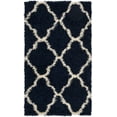 thumbnail image 1 of SAFAVIEH Dallas Logan Geometric Shag Area Rug, Navy/Ivory, 3' x 5', 1 of 6