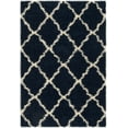 thumbnail image 1 of SAFAVIEH Dallas Logan Geometric Shag Area Rug, Navy/Ivory, 4' x 6', 1 of 6