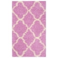 thumbnail image 1 of SAFAVIEH Dallas Logan Geometric Shag Area Rug, Pink/Ivory, 4' x 6', 1 of 5
