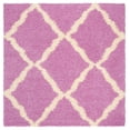 thumbnail image 1 of SAFAVIEH Dallas Logan Geometric Shag Area Rug, Pink/Ivory, 6' x 6' Square, 1 of 12