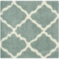 thumbnail image 1 of SAFAVIEH Dallas Logan Geometric Shag Area Rug, Seafoam/Ivory, 4' x 4' Square, 1 of 7
