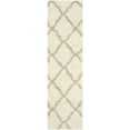 thumbnail image 1 of SAFAVIEH Dallas Logan Geometric Shag Runner Rug, Ivory/Beige, 2'3" x 8', 1 of 7