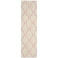 thumbnail image 1 of SAFAVIEH Dallas Logan Geometric Shag Runner Rug, Ivory/Light Pink, 2'3" x 14', 1 of 6