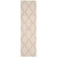 thumbnail image 1 of SAFAVIEH Dallas Logan Geometric Shag Runner Rug, Ivory/Light Pink, 2'3" x 6', 1 of 6