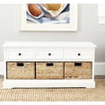 thumbnail image 1 of SAFAVIEH Damien 3-Drawer Storage Bench Distressed Cream, 1 of 5