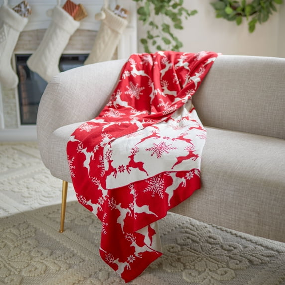 SAFAVIEH Dancer Throw Red