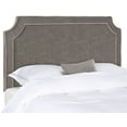 thumbnail image 1 of SAFAVIEH Dane Welt Piping Classic Upholstered Headboard, Full, Charcoal/True Taupe, 1 of 3