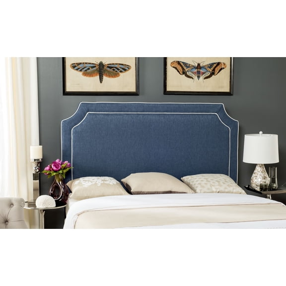 Safavieh Mercer Queen Traditional Headboard, Navy