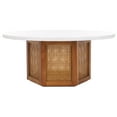 thumbnail image 1 of Safavieh Danez Contemporary Round Wood Coffee Table, White, 1 of 1