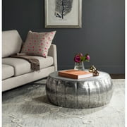 SAFAVIEH Dara Contemporary Solid Metal Coffee Table, Silver