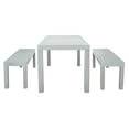 thumbnail image 1 of SAFAVIEH Dario Transitional Outdoor Patio 3 Piece Dining Set, Grey, 1 of 10