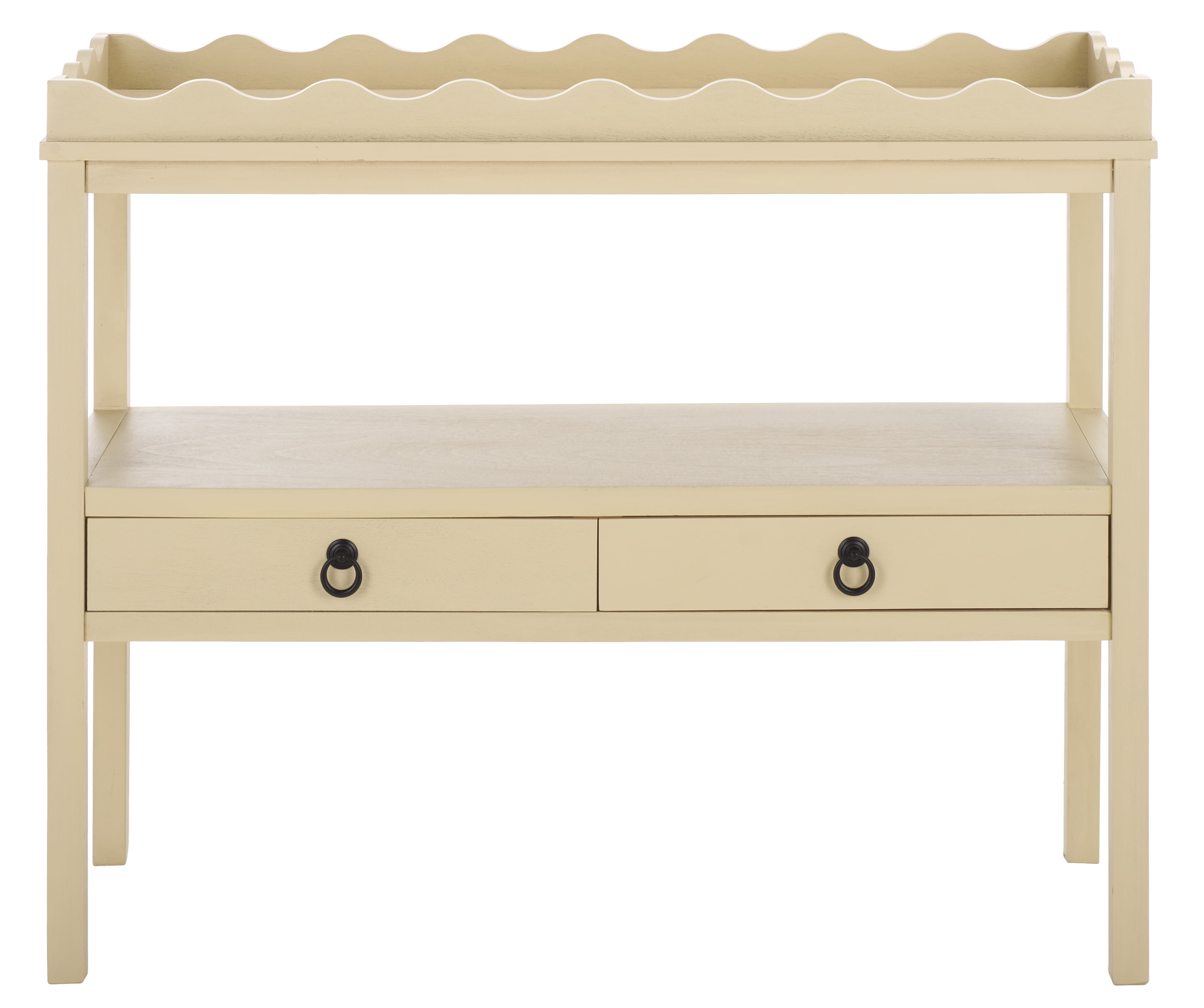 SAFAVIEH Darlyn Modern 2 Drawer Wood Console Table, Sand - Walmart.com
