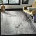 thumbnail image 1 of Safavieh Daytona Candace Geometric Polyester Machine Washable Area Rug, Ivory/Gray, 4' x 6', 1 of 8
