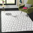 thumbnail image 1 of Safavieh Daytona Giles Geometric Polyester Machine Washable Area Rug, Ivory/Light Gray, 5'1" x 7'6", 1 of 9