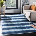 thumbnail image 1 of Safavieh Daytona Joisse Geometric Polyester Machine Washable Area Rug, Ivory/Blue, 3' x 5', 1 of 9