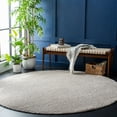 thumbnail image 1 of Safavieh Decora Shaggy Finola Solid Shag Area Rug, Gray, 6'7" x 6'7" Round, 1 of 11