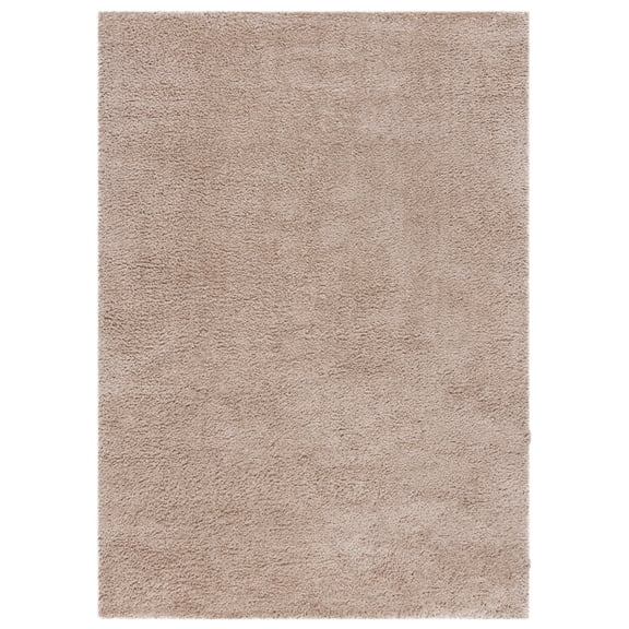 SAFAVIEH Decora Shaggy Finola Solid Shag Area Rug, Tan, 6'7" x 6'7" Square
