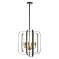 thumbnail image 1 of SAFAVIEH Dellyth 5-Light LED Black Iron Pendant Light with Shade, 1 of 8
