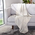 thumbnail image 1 of SAFAVIEH Denita Throw Blanket Light Grey, 1 of 2
