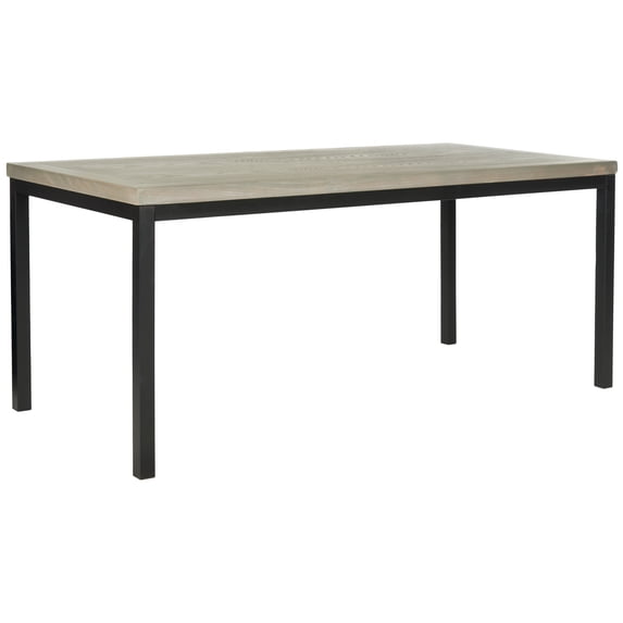 SAFAVIEH Dennis Industrial Wood Top Coffee Table, French Grey