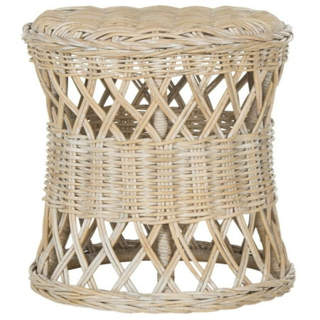 SAFAVIEH Desta Wicker Woven Rattan Round Table, Natural