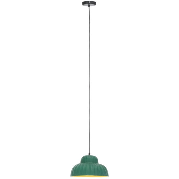 SAFAVIEH Destryn Coastal Small LED Green Paper Mache Pendant Light