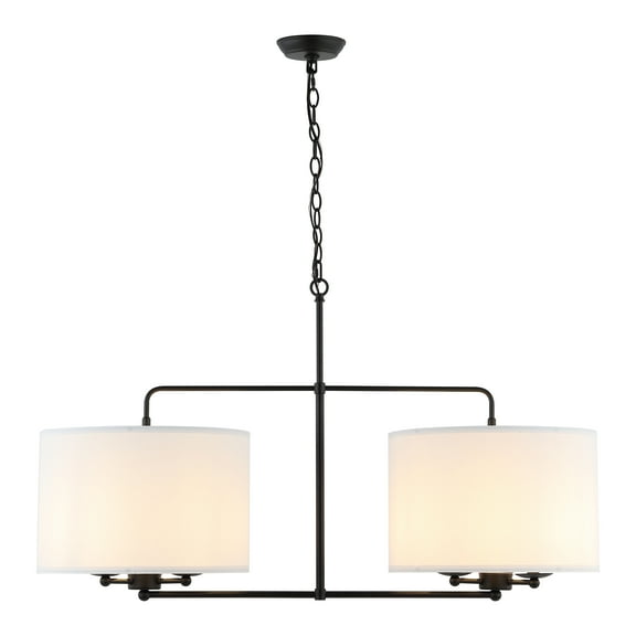 SAFAVIEH Devney 6-Light Modern Black Iron Chandelier