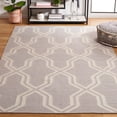 thumbnail image 1 of Safavieh Dhurries Alexis Geometric Area Rug, Gray/Ivory, 3' x 5', 1 of 11