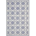 thumbnail image 1 of SAFAVIEH Dhurrie Anne Geometric Moroccan Wool Area Rug, Purple/Ivory, 8' x 10', 1 of 2