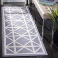 thumbnail image 1 of Safavieh Dhurries Anne Geometric Runner Rug, Purple/Ivory, 2'6" x 12', 1 of 10