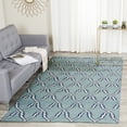thumbnail image 1 of Safavieh Dhurries Astrid Geometric Area Rug, Light Blue/Ivory, 2'6" x 4', 1 of 8