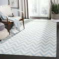 thumbnail image 1 of Safavieh Dhurries Bentley Geometric Area Rug, Blue/Ivory, 3' x 5', 1 of 11