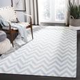 thumbnail image 1 of Safavieh Dhurries Bentley Geometric Area Rug, Blue/Ivory, 4' x 6', 1 of 11