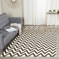 thumbnail image 1 of Safavieh Dhurries Bentley Geometric Area Rug, Brown/Ivory, 3' x 5', 1 of 8