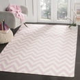 thumbnail image 1 of Safavieh Dhurries Bentley Geometric Area Rug, Pink/Ivory, 6' x 6' Square, 1 of 8