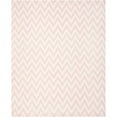 thumbnail image 1 of SAFAVIEH Dhurrie Bentley Chevron Zigzag Wool Area Rug, Pink/Ivory, 9' x 12', 1 of 7