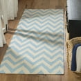 thumbnail image 1 of Safavieh Dhurries Bentley Geometric Runner Rug, Blue/Ivory, 2'6" x 12', 1 of 10
