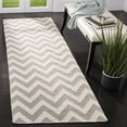 thumbnail image 1 of Safavieh Dhurries Bentley Geometric Runner Rug, Gray/Ivory, 2'6" x 8', 1 of 10