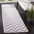 thumbnail image 1 of Safavieh Dhurries Bentley Geometric Runner Rug, Purple/Ivory, 2'6" x 8', 1 of 10