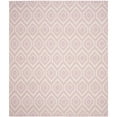 thumbnail image 1 of SAFAVIEH Dhurrie Bianca Geometric Hexagons Wool Area Rug, Pink/Ivory, 3' x 5', 1 of 7