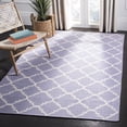 thumbnail image 1 of Safavieh Dhurries Brad Geometric Area Rug, Purple/Ivory, 4' x 6', 1 of 8