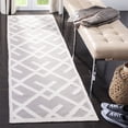 thumbnail image 1 of Safavieh Dhurries Brianna Geometric Runner Rug, Gray/Ivory, 2'6" x 10', 1 of 8