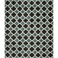 thumbnail image 1 of SAFAVIEH Dhurrie Caden Geometric Quatrefoil Wool Area Rug, Blue/Navy, 8' x 10', 1 of 4