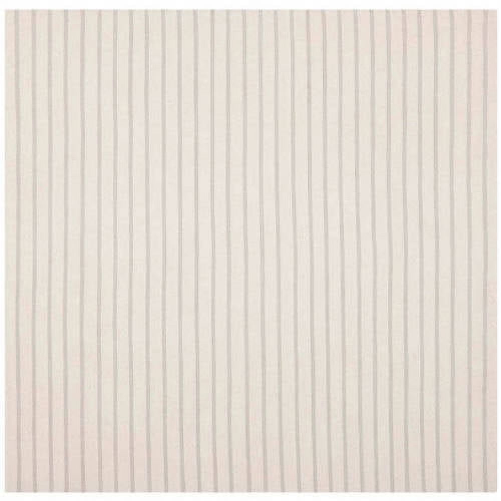 Handwoven White Wool 6' Square Dhurrie Area Rug