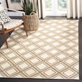 thumbnail image 1 of Safavieh Dhurries Jarrod Geometric Wool Area Rug, Ivory/Multi, 5' x 8', 1 of 11