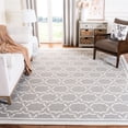thumbnail image 1 of Safavieh Dhurries Myles Geometric Area Rug, Gray/Ivory, 8' x 8' Square, 1 of 11