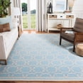 thumbnail image 1 of Safavieh Dhurries Myles Geometric Area Rug, Light Blue/Ivory, 8' x 8' Square, 1 of 7
